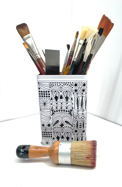 Paint Brushes in a cannister